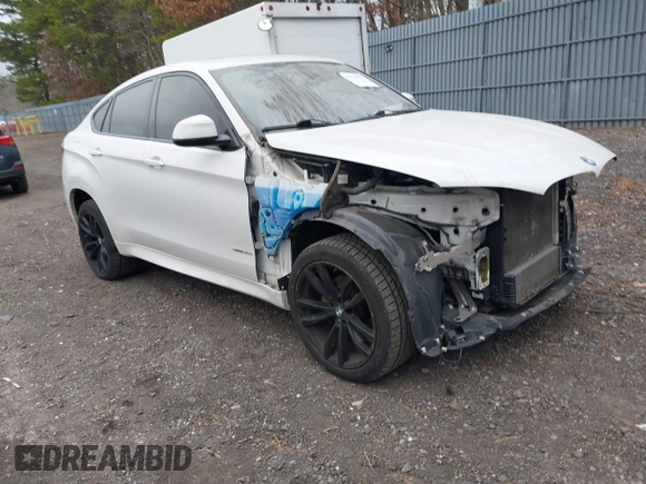 2018 BMW X6 sDrive35i with VIN 5UXKU0C56J0G81224, listed as a IAAI auction lot 41734077 with 121,145 mi miles. Bid and sale history available at carsss.com. Image 1.