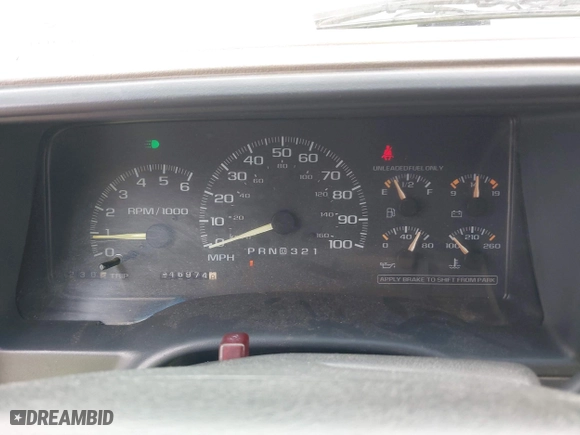 1997 Chevrolet Tahoe with VIN 1GNEK13R4VJ361515, listed as a IAAI auction lot 41768386 with 216,974 mi miles. Bid and sale history available at carsss.com. Image 7.
