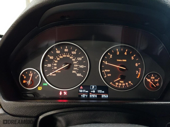 2015 BMW 3 Series 328i with VIN WBA3A5G53FNS90106, listed as a Copart auction lot 46418895 with 57,974 mi miles and Salvage Title. Bid and sale history available at carsss.com. Image 9.
