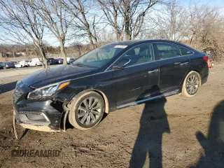 2017 Hyundai Sonata Sport with VIN 5NPE34AF1HH529303, listed as a Copart auction lot 46721245 with 81,428 mi miles and Salvage Title. Bid and sale history available at DreamBid. Image 1.