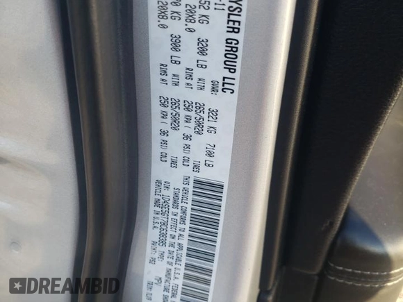 2011 Dodge Durango Citadel с VIN 1D4SE5GT7BC638385, выставлен на аукционе Copart как лот 76947344 с пробегом 159 164 миль миль и На запчасти • Non repairable. История ставок и продаж доступна на DreamBid. Изображение 13.