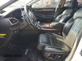 2017 Genesis G90 5.0L Ultimate with VIN KMHG54JHXHU023801, listed as a Copart auction lot 72280024 with 104,721 mi miles and Non Repairable. Bid and sale history available at carsss.com. Image 7.