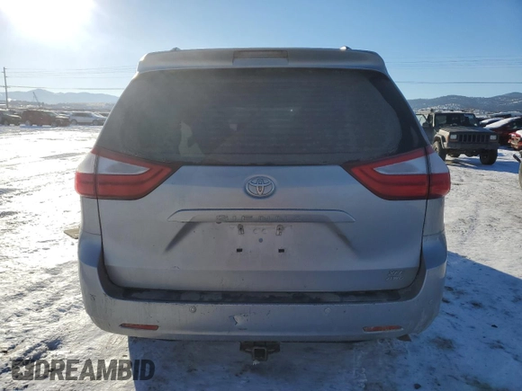 2017 Toyota Sienna XLE with VIN 5TDDZ3DC7HS153013, listed as a Copart auction lot 41402205 with 89,466 mi miles and Salvage title. Bid and sale history available at DreamBid. Image 6.