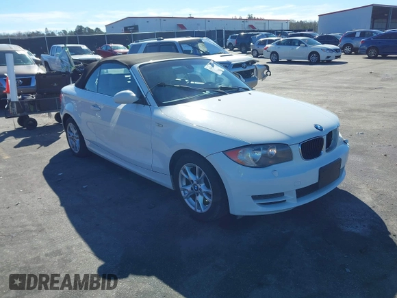 2008 BMW 1 Series 128i with VIN WBAUN13538VH79554, listed as a IAAI auction lot 41404844 with 101,489 mi miles and . Bid and sale history available at DreamBid. Image 1.