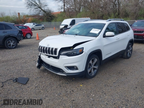 2019 Jeep Cherokee Limited with VIN 1C4PJLDB9KD469835, listed as a IAAI auction lot 41950965 with 80,576 mi miles. Bid and sale history available at carsss.com. Image 21.