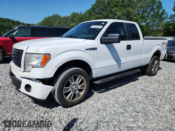 2014 Ford F-150 XL with VIN 1FTFX1EF0EFC57964, listed as a Copart auction lot 61936865 with 152,898 mi miles and Clean title. Bid and sale history available at DreamBid. Image 1.