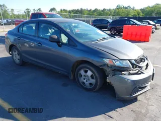 2013 Honda Civic LX with VIN 2HGFB2F56DH577685, listed as a IAAI auction lot 42040617 with 182,713 mi miles and . Bid and sale history available at DreamBid. Image 1.