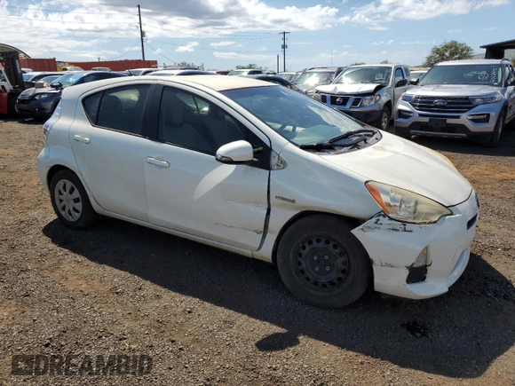 2012 Toyota Prius One with VIN JTDKDTB3XC1027761, listed as a Copart auction lot 45088405 with 95,378 mi miles and Salvage Title. Bid and sale history available at DreamBid. Image 4.
