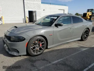 2017 Dodge Charger R/T Scat Pack with VIN 2C3CDXGJ4HH513708, listed as a Copart auction lot 47586025 with 0 mi miles and Salvage Title. Bid and sale history available at carsss.com. Image 1.