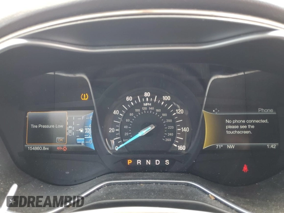 2016 Ford Fusion SE with VIN 3FA6P0HD4GR109039, listed as a Copart auction lot 51936605 with 154,860 mi miles and Salvage title. Bid and sale history available at DreamBid. Image 9.