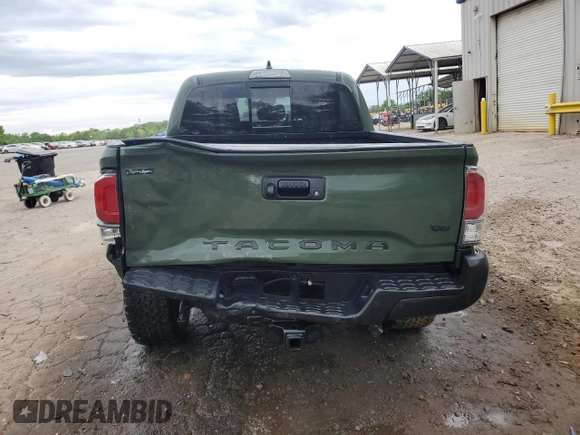 2021 Toyota Tacoma SR with VIN 3TYCZ5AN9MT010768, listed as a Copart auction lot 53961455 with 55,822 mi miles and Salvage title. Bid and sale history available at DreamBid. Image 6.
