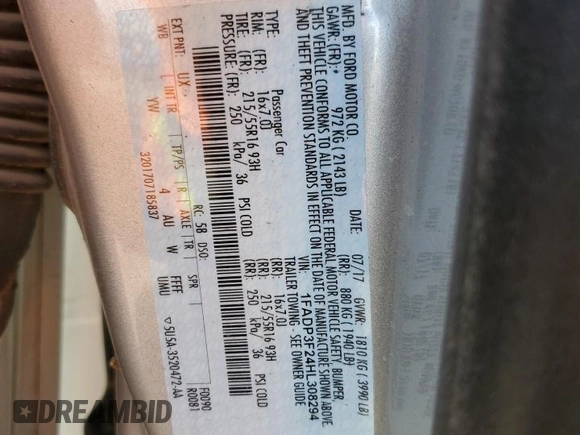 2017 Ford Focus SE z VIN 1FADP3F24HL308294, wystawiony jako Copart lot #56516265 z przebiegiem 80 431 mil mil oraz Szkoda całkowita • Salvage title. Historia ofert i sprzedaży dostępna na DreamBid. Obrazek 12.