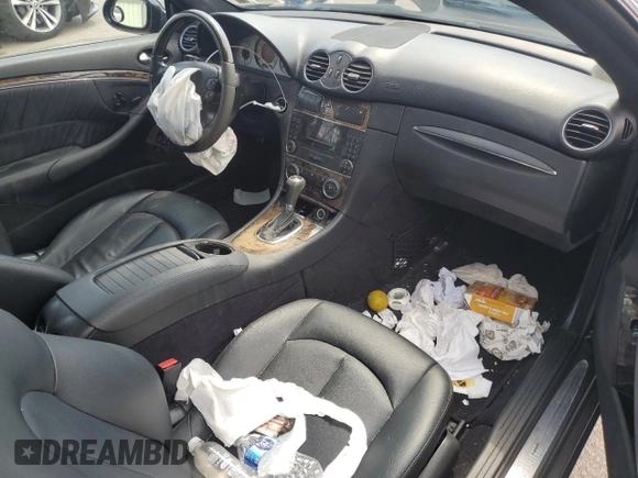 2007 Mercedes-Benz CLK 350 with VIN WDBTJ56H77F230404, listed as a Copart auction lot 65291925 with 128,021 mi miles and Salvage title. Bid and sale history available at DreamBid. Image 8.