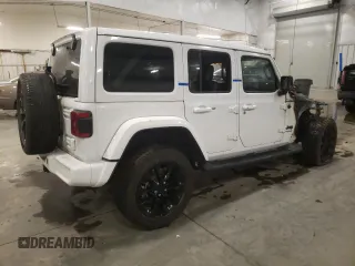 2021 Jeep Wrangler Unlimited Sahara High Altitude with VIN 1C4HJXEM0MW701659, listed as a Copart auction lot 86543654 with Not provided miles and Salvage title. Bid and sale history available at DreamBid. Image 3.
