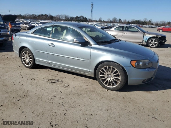 2009 Volvo C70 with VIN YV1MC67249J072565, listed as a Copart auction lot 42999555 with 171,921 mi miles and Clean Title. Bid and sale history available at carsss.com. Image 4.
