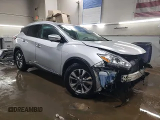 2017 Nissan Murano SL with VIN 5N1AZ2MH9HN174536, listed as a Copart auction lot 52238205 with 39,670 mi miles and Salvage Title. Bid and sale history available at carsss.com. Image 4.