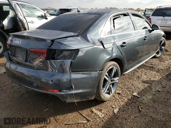 2018 Audi A4 Premium Plus with VIN WAUENAF42JA111066, listed as a Copart auction lot 64987542 with 0 mi miles. Bid and sale history available at carsss.com. Image 4.