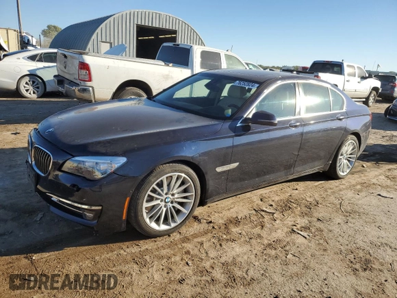 2013 BMW 7 Series 750i with VIN WBAYA8C50DC996634, listed as a Copart auction lot 76252824 with 110,807 mi miles and Salvage Title. Bid and sale history available at DreamBid. Image 1.