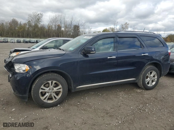 2013 Dodge Durango Crew with VIN 1C4SDJDTXDC690058, listed as a Copart auction lot 75864994 with 169,060 mi miles and Non Repairable. Bid and sale history available at carsss.com. Image 1.