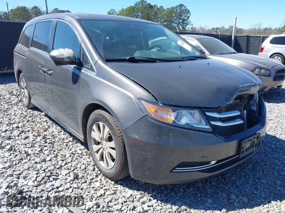 2014 Honda Odyssey EX-L with VIN 5FNRL5H61EB014695, listed as a IAAI auction lot 41694860 with 261,265 mi miles and . Bid and sale history available at DreamBid. Image 1.