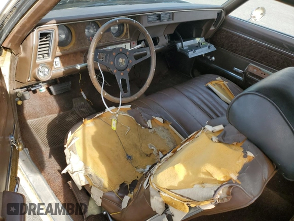 1970 Oldsmobile Cutlass with VIN 342570Z127532, listed as a Copart auction lot 49906135 with 34,224 mi miles and Salvage Title. Bid and sale history available at DreamBid. Image 8.