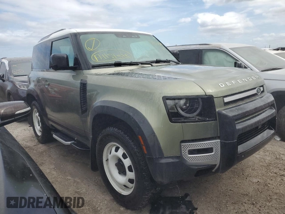 2023 Land Rover Defender S with VIN SALEJ6EX1P2114172, listed as a Copart auction lot 75063664 with Not provided miles and Salvage title. Bid and sale history available at DreamBid. Image 4.