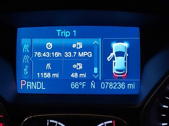 2014 Ford Focus SE with VIN 1FADP3F27EL116704, listed as a IAAI auction lot 41790909 with 78,236 mi miles. Bid and sale history available at carsss.com. Image 15.