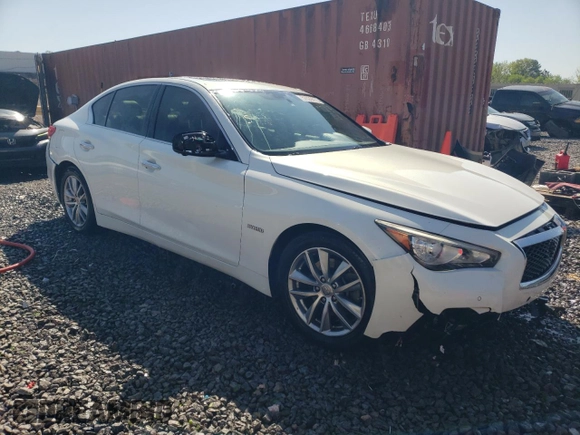 2014 Infiniti Q50 Hybrid Premium z VIN JN1AV7AP4EM691207, wystawiony jako Copart lot #52329415 z przebiegiem 175 294 mil mil oraz Szkody całkowita. Historia ofert i sprzedaży dostępna na DreamBid. Obrazek 4.