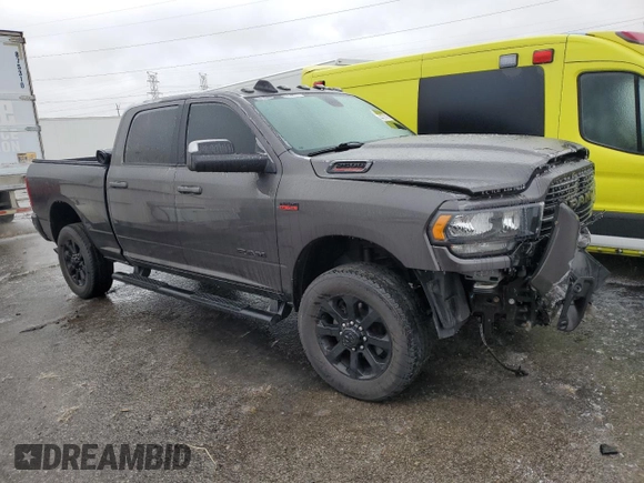 2020 Ram 2500 Big Horn with VIN 3C6UR5DJXLG192347, listed as a Copart auction lot 44371895 with 42,884 mi miles and Salvage Title. Bid and sale history available at carsss.com. Image 4.