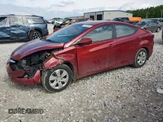 2016 Hyundai Elantra SE with VIN 5NPDH4AE1GH795472, listed as a Copart auction lot 57972255 with 124,524 mi miles and Clean title. Bid and sale history available at DreamBid. Image 1.