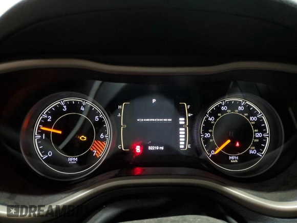 2015 Jeep Cherokee Sport with VIN 1C4PJMAB9FW575271, listed as a Copart auction lot 87958655 with 32,219 mi miles and Salvage Title. Bid and sale history available at carsss.com. Image 9.