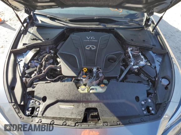 2024 Infiniti Q50 Luxe with VIN JN1EV7BP9RM600258, listed as a Copart auction lot 83970674 with Not provided miles and Salvage title. Bid and sale history available at DreamBid. Image 11.