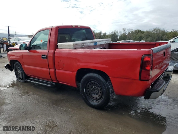 2007 Chevrolet Silverado 1500 Classic Work Truck with VIN 3GCEC14X47G162844, listed as a Copart auction lot 88727495 with 153,167 mi miles and Salvage Title. Bid and sale history available at carsss.com. Image 2.