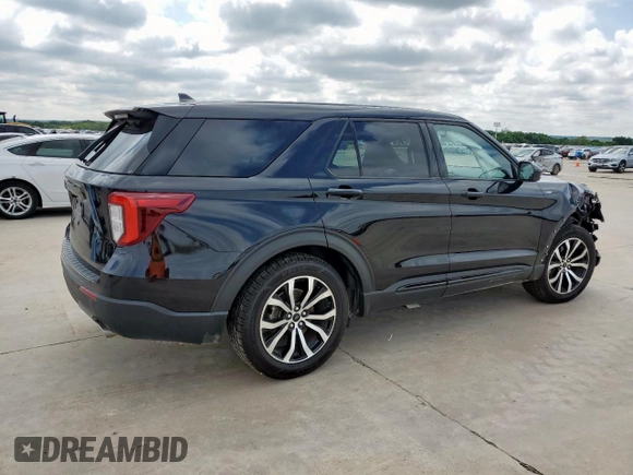 2022 Ford Explorer ST-Line with VIN 1FMSK7KH0NGB06232, listed as a Copart auction lot 55679435 with 52,499 mi miles and Salvage title. Bid and sale history available at DreamBid. Image 3.