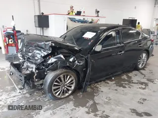 2019 Infiniti Q50 3.0t LUXE with VIN JN1EV7AP1KM512392, listed as a IAAI auction lot 40055915 with 103,485 mi miles. Bid and sale history available at carsss.com. Image 17.