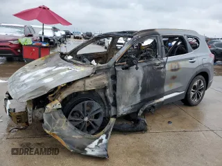 2019 Hyundai Santa Fe Ultimate with VIN 5NMS5CAA5KH076688, listed as a Copart auction lot 87656435 with 0 mi miles and Non Repairable. Bid and sale history available at carsss.com. Image 1.