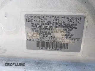 2019 Nissan Note SV with VIN 3N1CE2CP1KL366321, listed as a IAAI auction lot 42055552 with 107,078 mi miles and . Bid and sale history available at DreamBid. Image 9.
