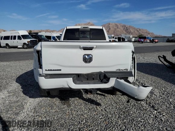 2021 Ram 3500 Laramie with VIN 3C63RRJL5MG689624, listed as a Copart auction lot 52739535 with 0 mi miles and Salvage Title. Bid and sale history available at carsss.com. Image 6.