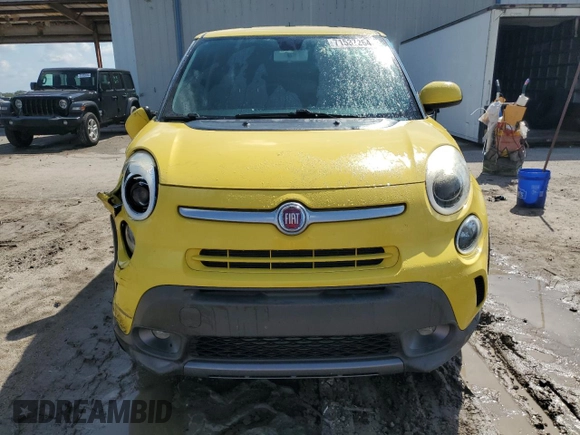 2014 FIAT 500L Trekking with VIN ZFBCFADH9EZ018889, listed as a Copart auction lot 71537264 with 76,430 mi miles and Salvage Title. Bid and sale history available at carsss.com. Image 5.
