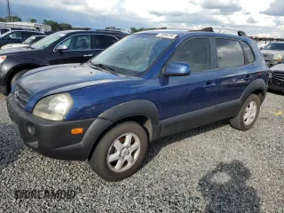 2005 Hyundai Tucson GLS with VIN KM8JN12D95U051374, listed as a Copart auction lot 73854704 with 0 mi miles and Salvage Title. Bid and sale history available at carsss.com. Image 1.