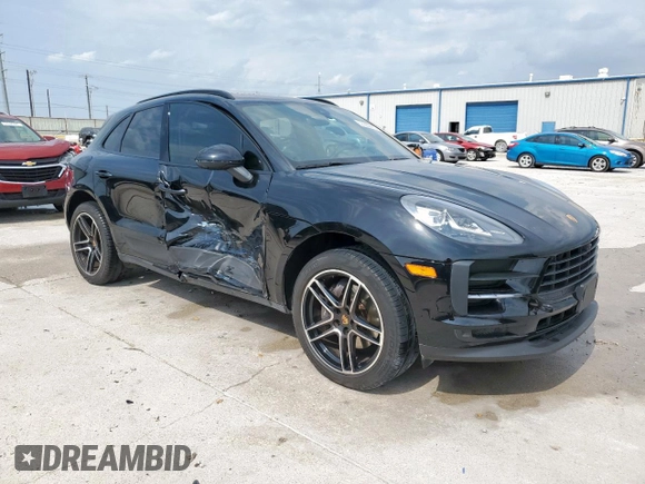 2021 Porsche Macan with VIN WP1AA2A59MLB12029, listed as a Copart auction lot 57283285 with 20,078 mi miles and Salvage title. Bid and sale history available at DreamBid. Image 4.