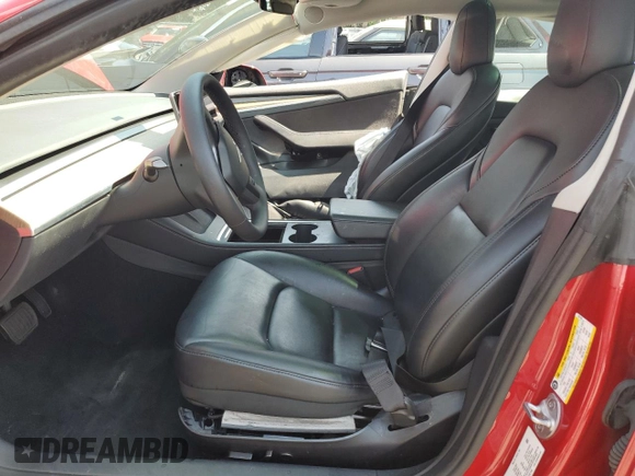 2022 Tesla Model 3 Long Range with VIN 5YJ3E1EB5NF287746, listed as a Copart auction lot 55124115 with 99,767 mi miles and Clean Title. Bid and sale history available at DreamBid. Image 7.