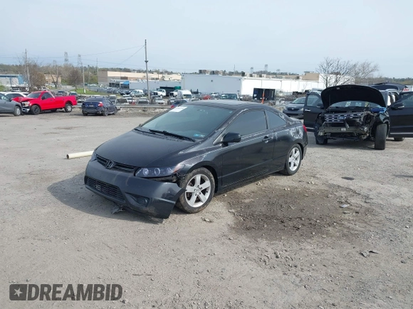 2007 Honda Civic Cpe EX with VIN 2HGFG11877H540775, listed as a IAAI auction lot 42006785 with 190,664 mi miles. Bid and sale history available at carsss.com. Image 2.