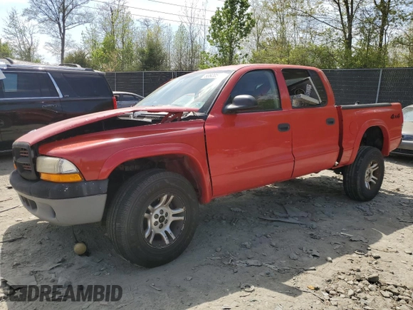 2003 Dodge Dakota Sport with VIN 1D7HG38X23S288703, listed as a Copart auction lot 53920575 with 260,506 mi miles and Salvage Title. Bid and sale history available at DreamBid. Image 1.