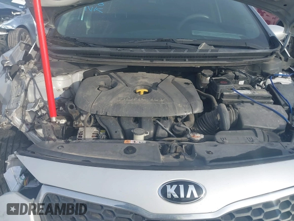 2016 Kia Forte LX with VIN KNAFK4A66G5585773, listed as a IAAI auction lot 41086399 with 1 mi miles. Bid and sale history available at carsss.com. Image 10.