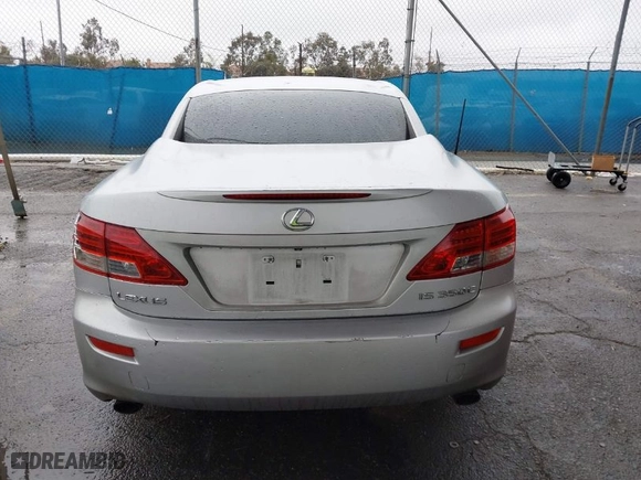 2010 Lexus IS 350C with VIN JTHFE2C20A2501463, listed as a IAAI auction lot 41562329 with NaN miles. Bid and sale history available at carsss.com. Image 16.