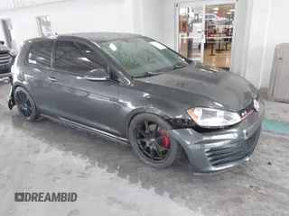 2015 Volkswagen GTI S with VIN 3VWYT7AU7FM050160, listed as a IAAI auction lot 41647495 with 104,818 mi miles and . Bid and sale history available at DreamBid. Image 1.