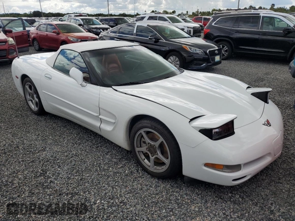 2000 Chevrolet Corvette with VIN 1G1YY32G3Y5104593, listed as a Copart auction lot 74254424 with 54,522 mi miles and Salvage Title. Bid and sale history available at carsss.com. Image 4.