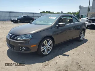 2012 Volkswagen Eos Lux with VIN WVWFW7AH6CV015017, listed as a Copart auction lot 59136305 with 128,209 mi miles and Salvage title. Bid and sale history available at DreamBid. Image 1.