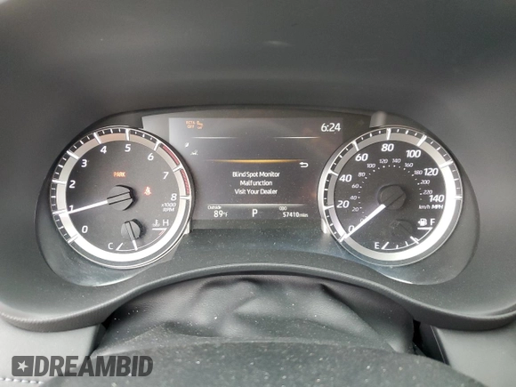 2023 Toyota Highlander L with VIN 5TDKDRAH7PS510309, listed as a Copart auction lot 57307045 with 57,410 mi miles and Salvage title. Bid and sale history available at DreamBid. Image 9.